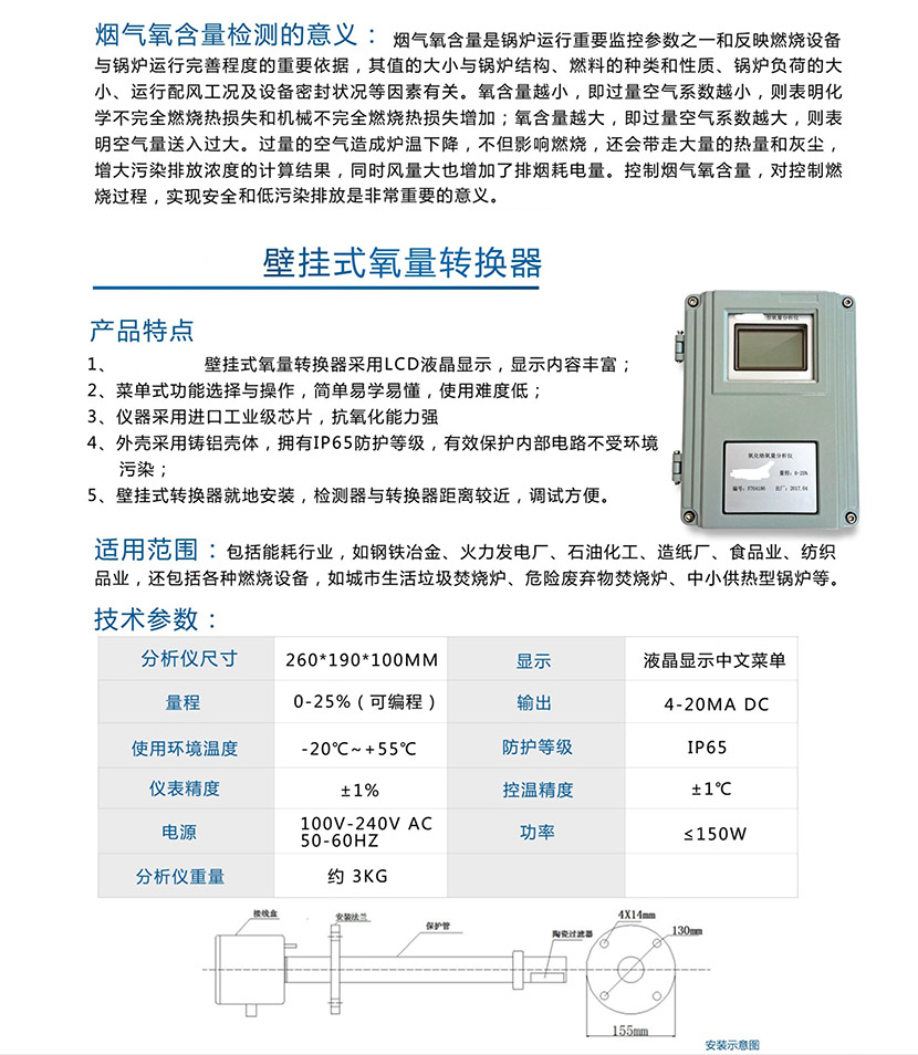 壁挂式氧量转换器(图1)