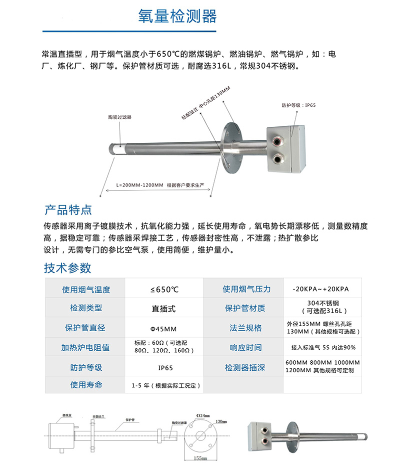 氧量检测器(图1)